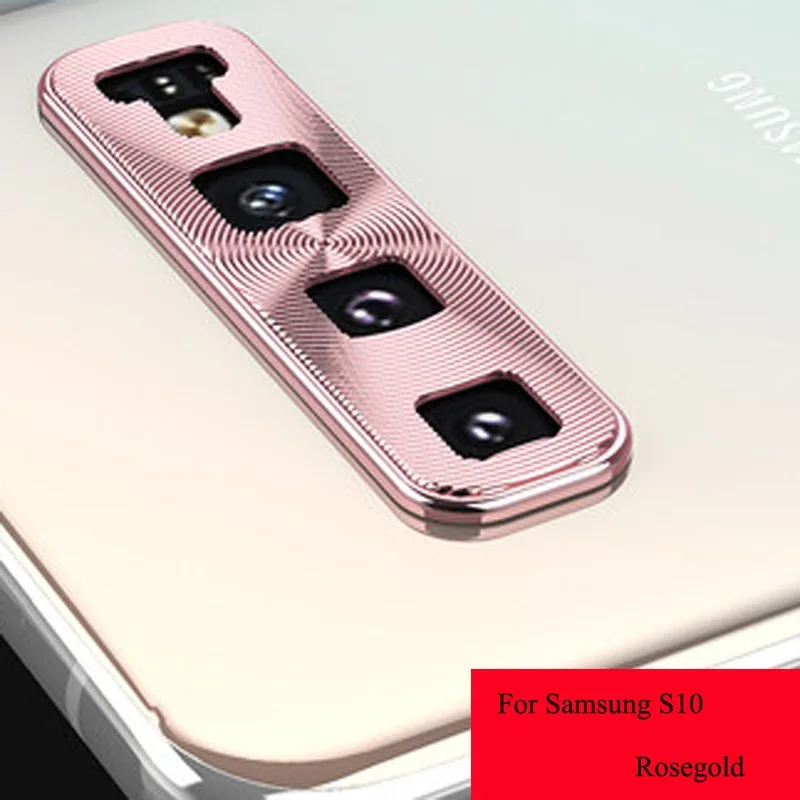 S10 rosegold Для samsung Galaxy S10 Plus s10lite s10e Металлический Алюминиевый задний чехол для объектива камеры полное покрытие защитное кольцо новинка - Цвет: S10 rosegold