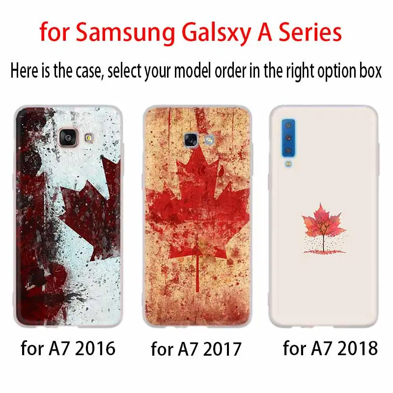 3D чехол с канадским флагом и кленовыми листьями для Samsung Galaxy A8 A6 Plus A9 A5 A3 A7 2018 2017 2016