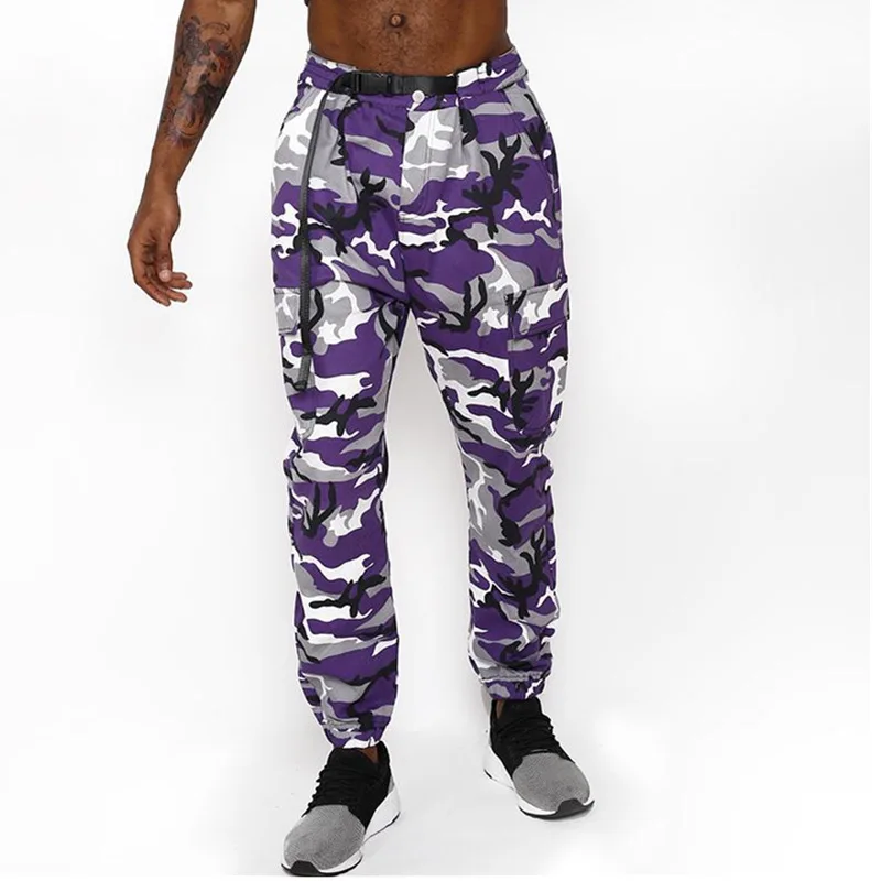 

Hirigin 2018 Military Joggers Camouflage Long Pants Fashion Streetwear Track Pants Mens Cloth Cargo Pants Men Slim Pencil Pants