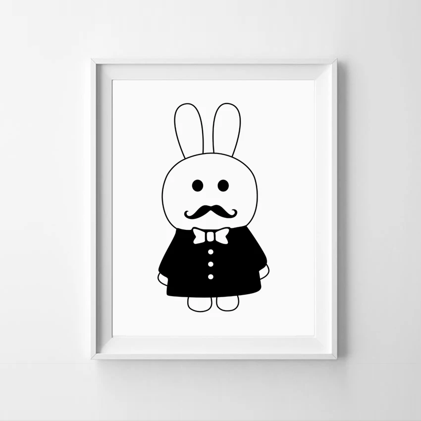 Картина из мультфильма холст художественный принт постер для украшения дома на