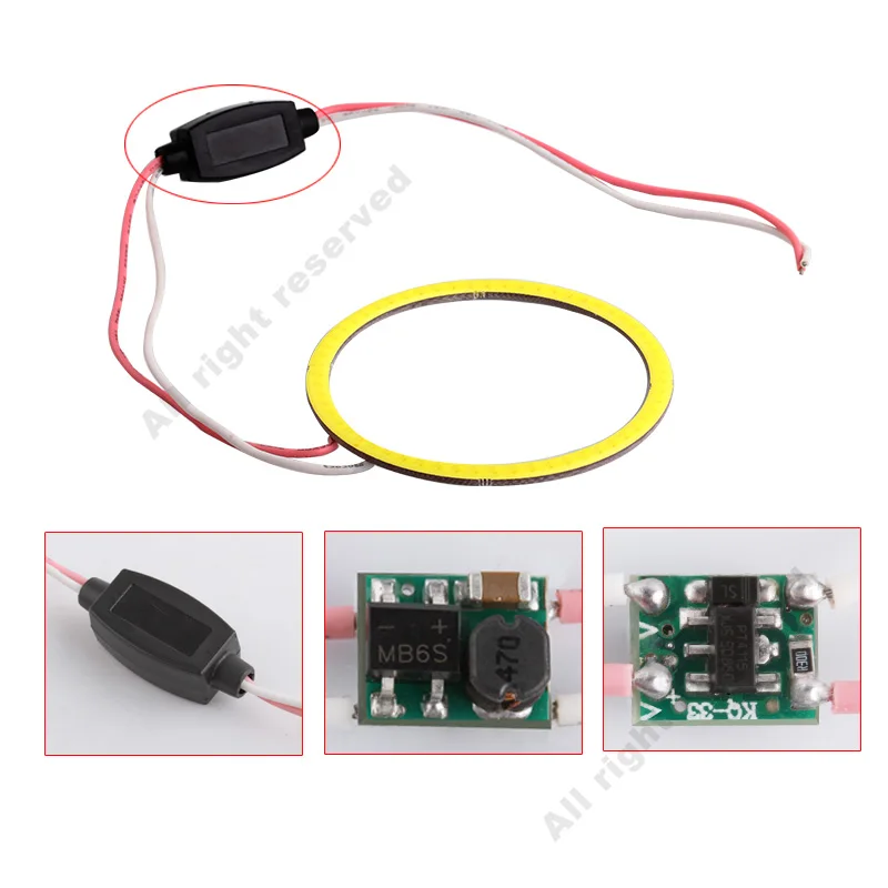 1 пара автомобильные светодиодсветодиодный фары дневного света 60 мм | Автомобили