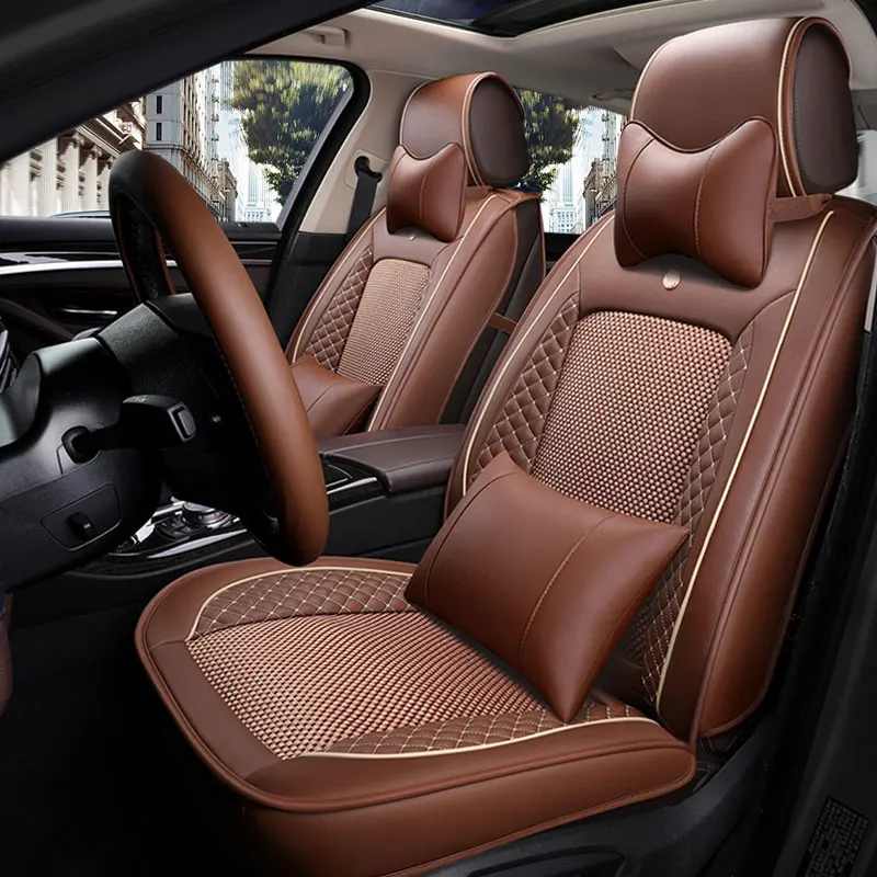 Кожаный чехол для автомобильного сиденья универсальная подушка Toyota camry 40 50 celica chr