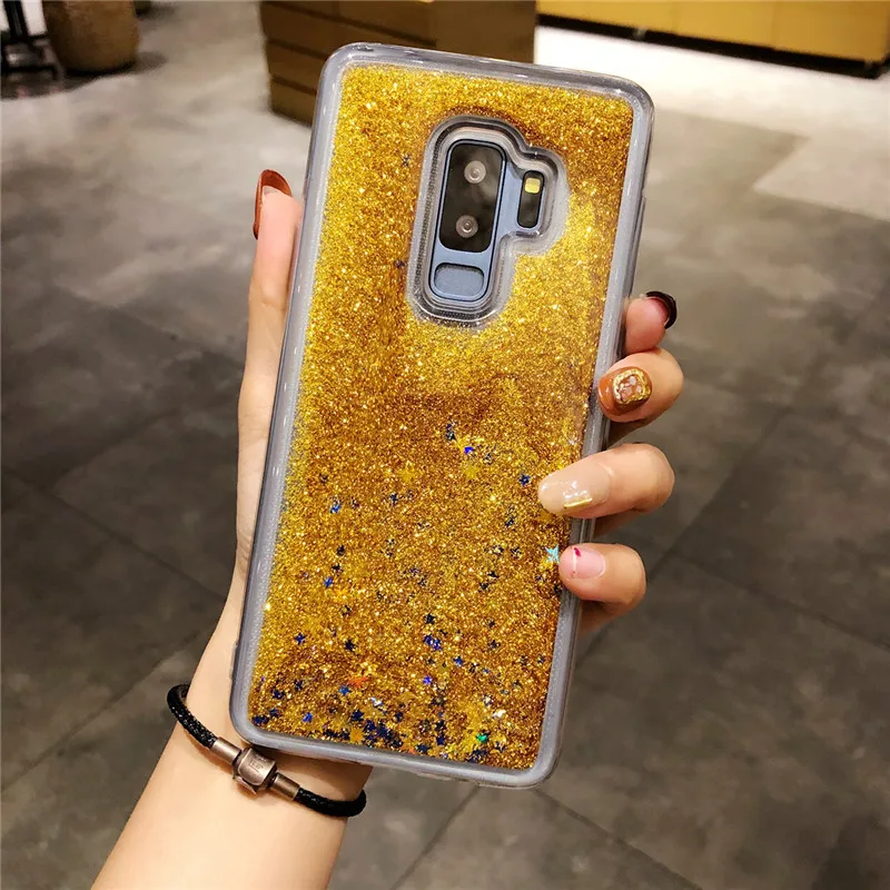 Liquid Glitter Case For Samsung Galaxy Note 9 8 5 4 S9 Plus S8 S7 Edge J2 J5 J7 Prime J3 2016 Quicksand Dynamic Cover |