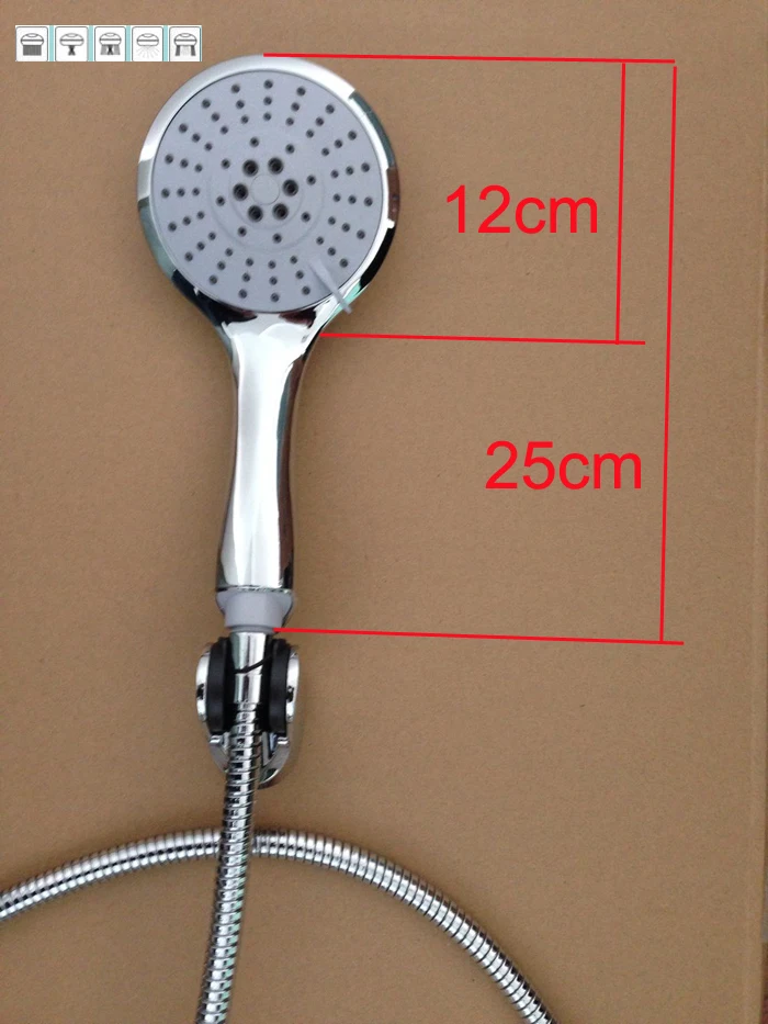 Round Handheld Shower Head Rain 5 Function Chuveiro Douchekop Mist Showerheads Without Hose | Обустройство дома