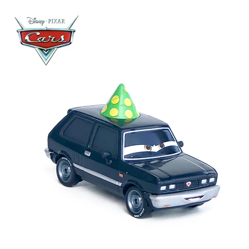 

Disney Pixar Cars Diecast Rare Alexander Hugo With Party Hat Diecast Cars Disney Car Toy Great Collection Kid Best Festival Gift