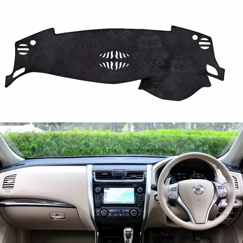 Фланелевый коврик для приборной панели накладки чехол Nissan Teana Altima L33 2013 2014 2015 2016 2017