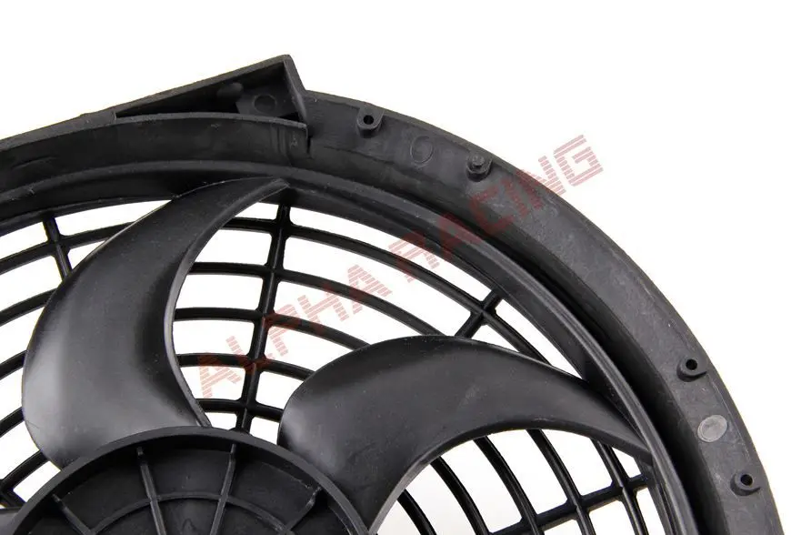 Alpha Racing- High Quality Auto Electric Radiator Cooling Fan Push Pull With Mounting Kit Type S 10&quot12V 90W Slim Reversible |