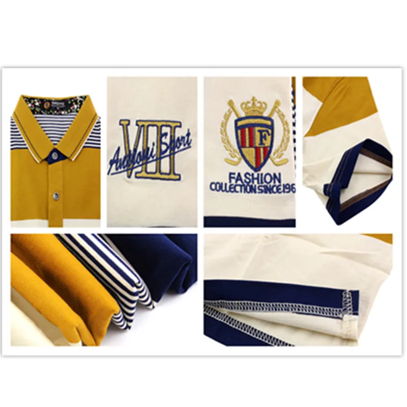 Мужская приталенная рубашка поло хлопковая брендовая одежда с короткими