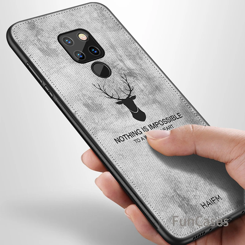 Одежда в стиле ретро чехол для huawei mate 20 Pro Чехол телефона Lite олень узор Мягкий