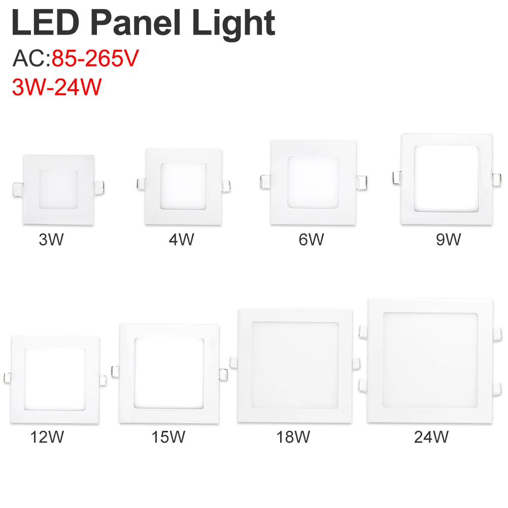 Дешевый круглый/квадратных утопленные потолочные лампы LED Панель вниз