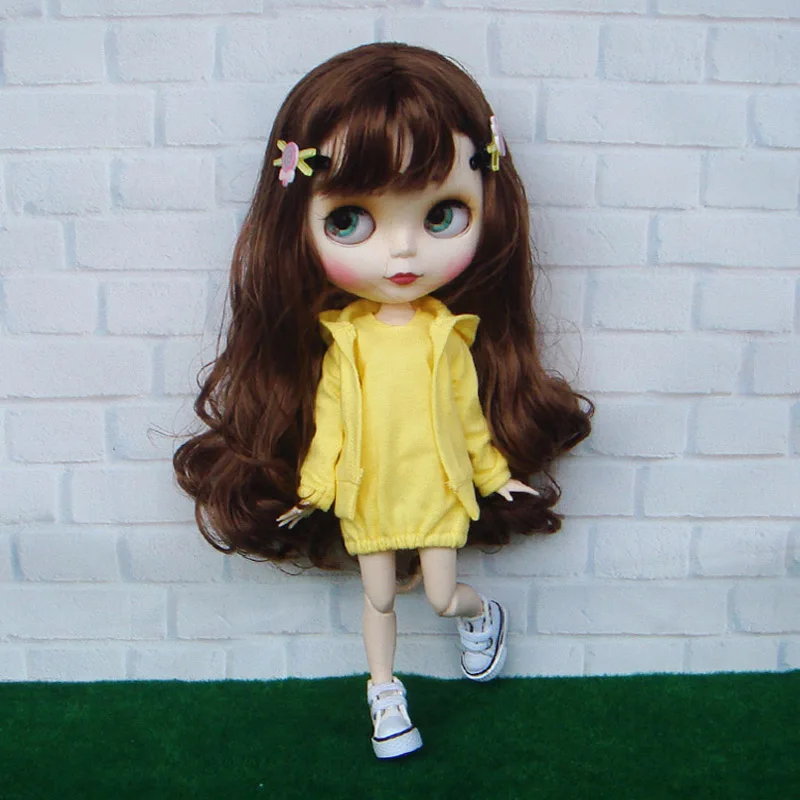 1 комплект повседневное спортивное пальто и платье жилет для кукол Blyth Azone Licca Barbies
