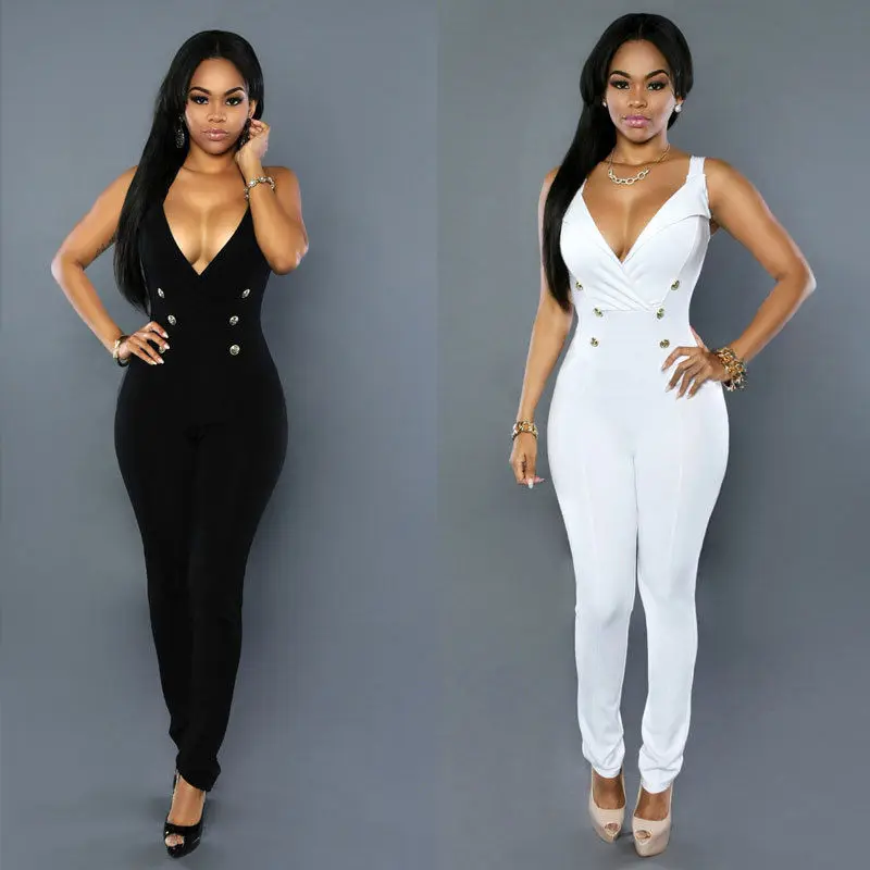 Женский комбинезон без рукавов Облегающий клубная одежда|bodycon jumpsuit romper|bodycon