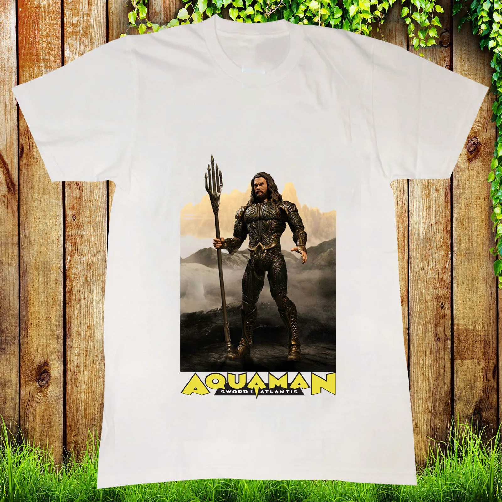 Aquaman рубашка Jason Momoa супергерой комиксы кино Мужская футболка: S-3XL футболка