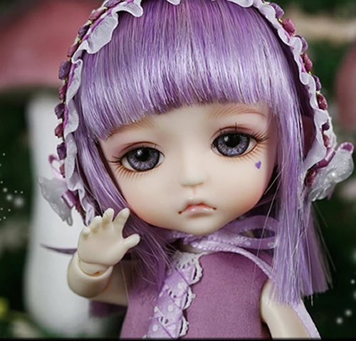 

Makeup&eyes Included!Top Quality 1/8 bjd Special HK Elf ver. Lea Mini Baby Doll 16cm Cute Handdoll Toy Kids Best Gift Resin