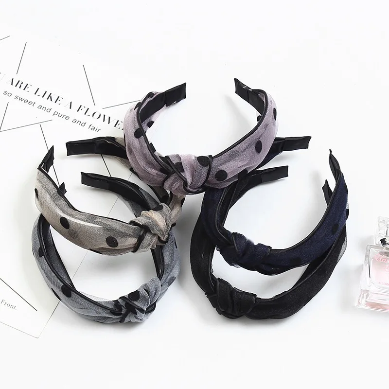 Женский обруч для волос в стиле ретро винтажный с волнистым верхом и принтом