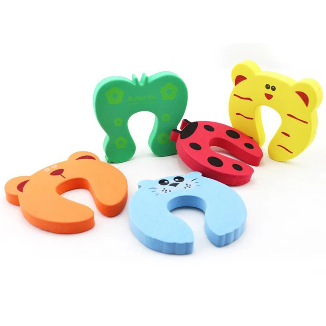 5 шт. Детские Упоры для пальцев дверей с мультяшными животными защиты дома