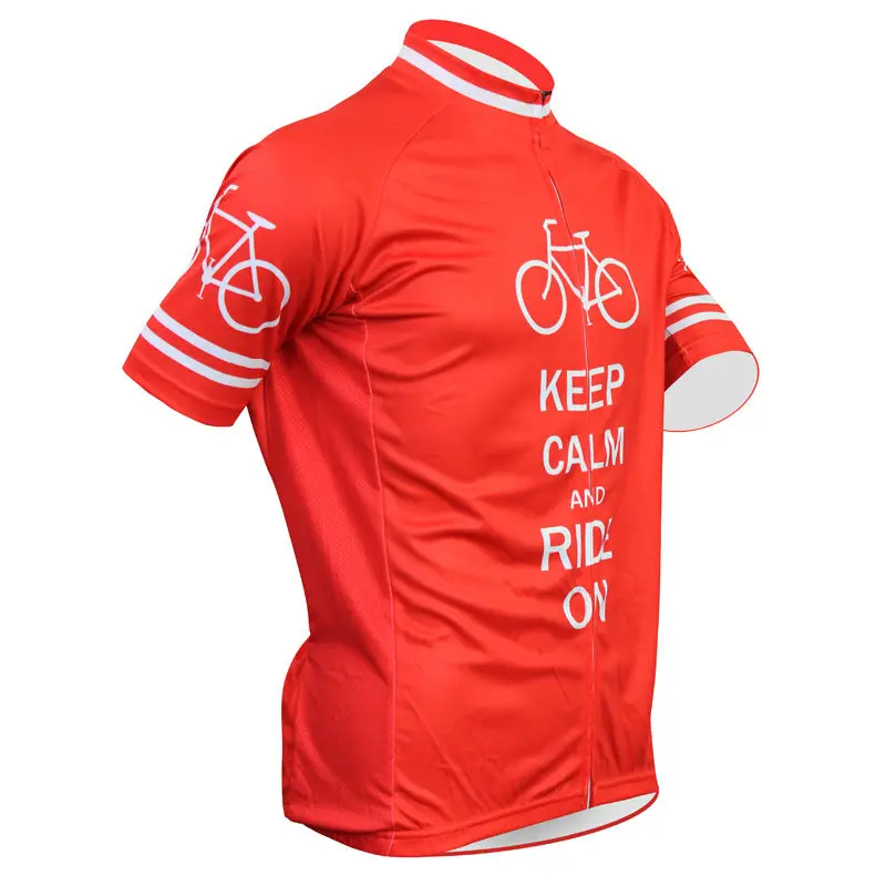 Фото Alien спортивная одежда KEEP CALM AND Ride ON узор для мужчин Топ рукав красная верховой езды Alien спортивная одежда KEEP CALM AND Ride ON узор для мужчин Топ рукав красная верховой езды