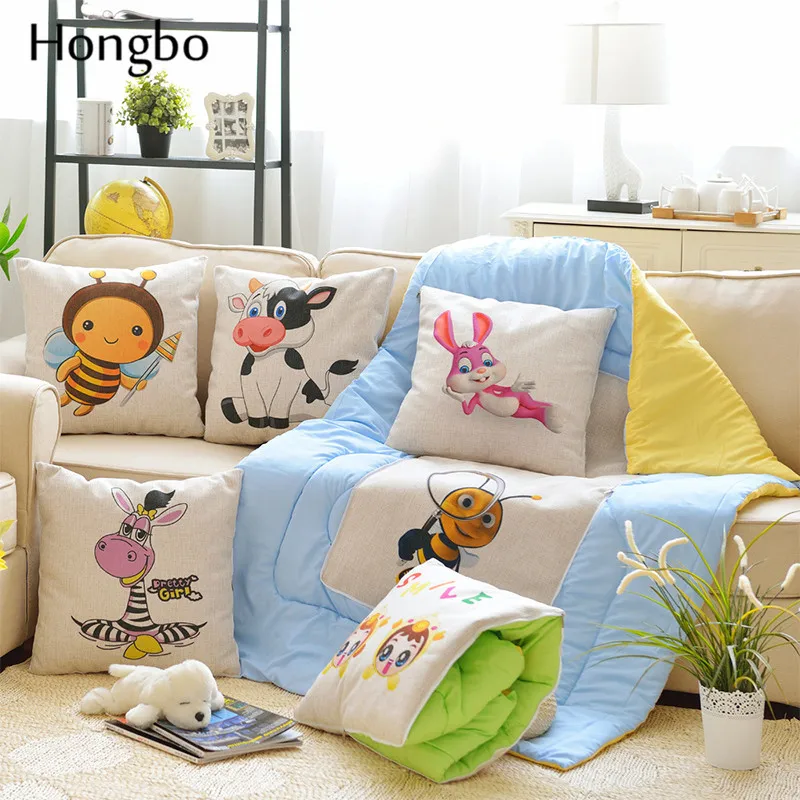 1 шт. Стёганое одеяло из хлопка и льна декоративные верхняя одежда для детей с