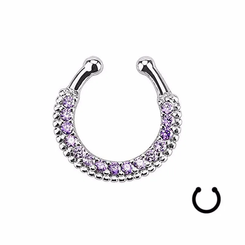 1 шт. кольца для носа женские разновидности Кристалл искусственные носовые