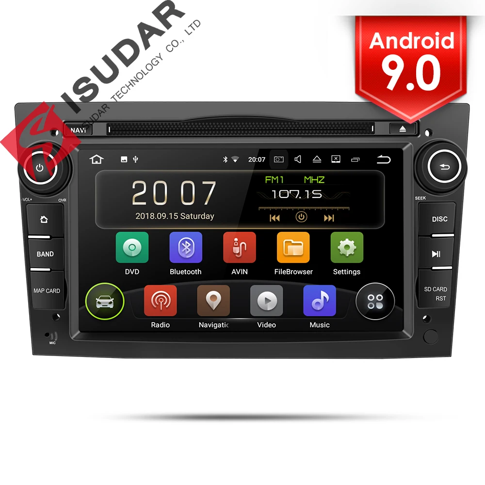 Isudar 2 Din Авто Радио Android 9 для OPEL/ASTRA/Zafira/Combo/Corsa/Antara/Vivaro Автомобильный мультимедийный