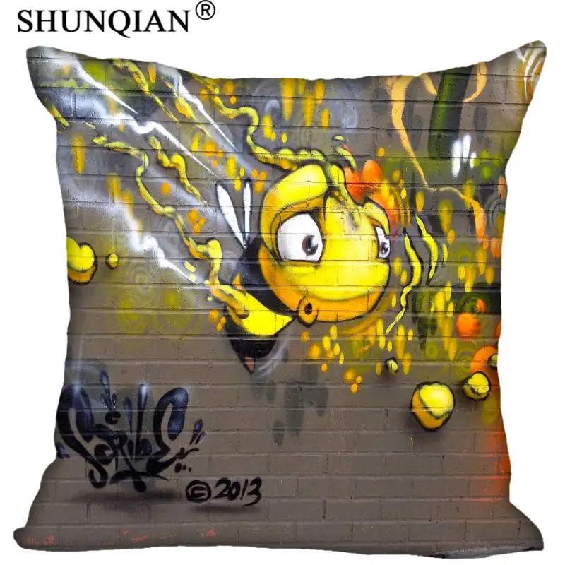 

High Quality Graffiti Style throw Pillowcase Square Zippered Pillow Cover Custom Gift 40X40cm Drop Shipping