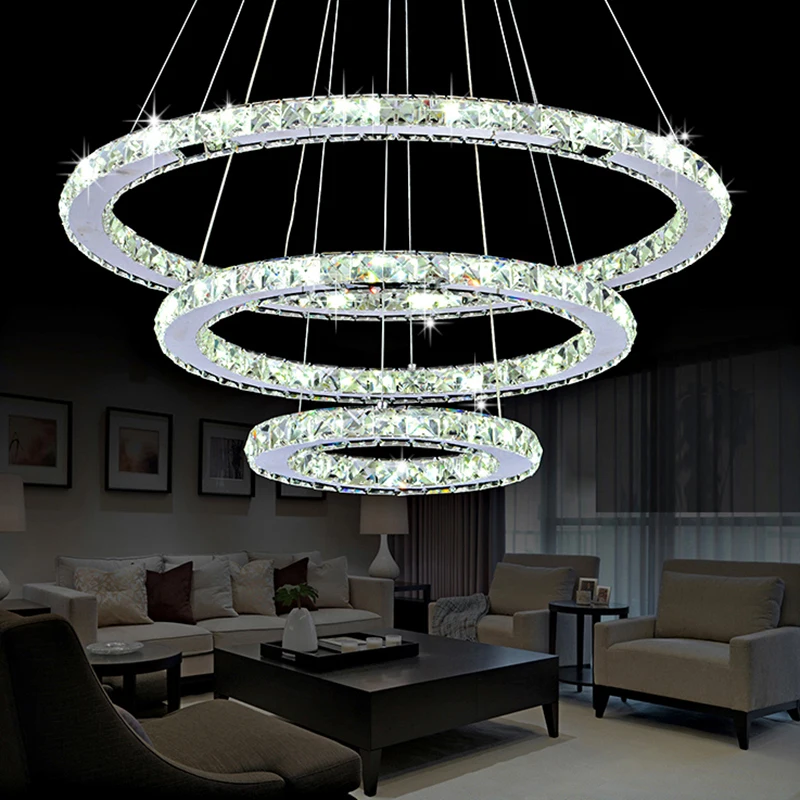 Современный светодиодный хрустальная люстра блеск для спальня гостиная люстры