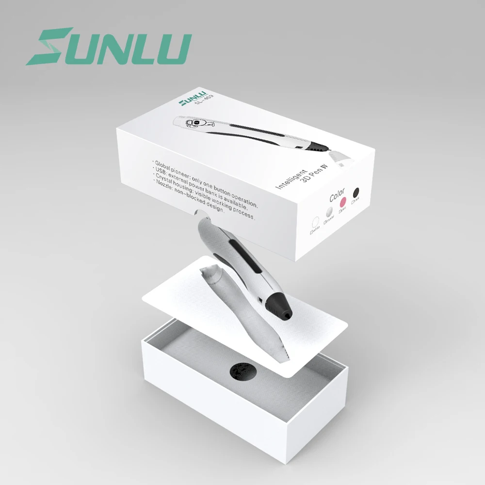 Оригинальная ручка для 3d печати SUNLU 4 цвета интеллектуальные ручки с поддержкой PLA