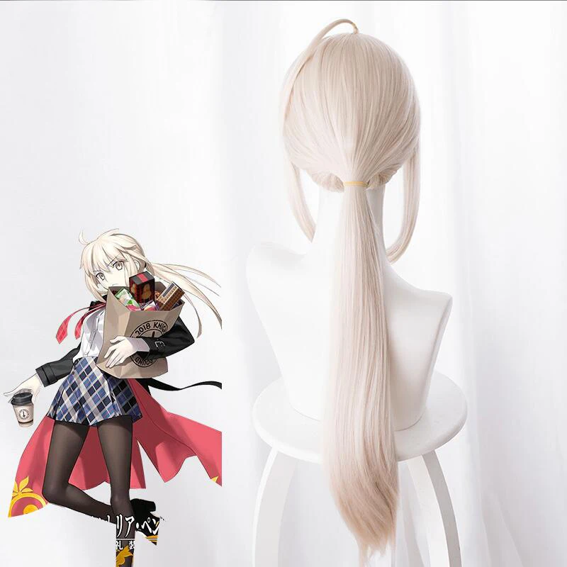 Парик для косплея аниме Arturia Pendragon Fate stay night большой заказ саблейный альтер