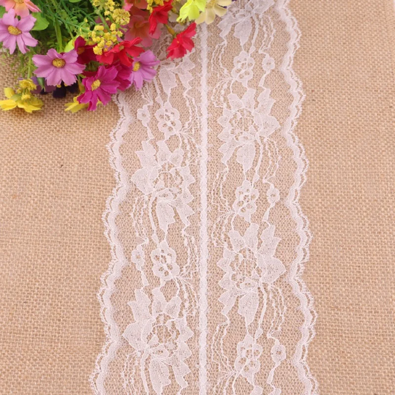 WLIARLEO скатерть Настольная дорожка из мешковины/кружевные бегуны для стола дома