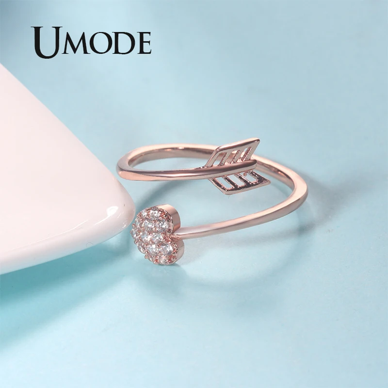 Кольцо UMODE с Купидоном женское обручальное регулируемое ювелирное изделие из