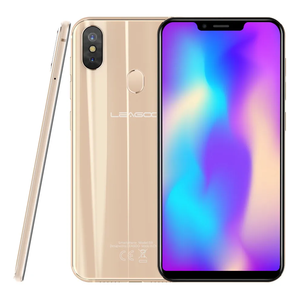 Смартфон LEAGOO S9 экран 5 85 дюйма HD + ips 19:9 Восьмиядерный процессор MTK6750 4 Гб ОЗУ 32 ПЗУ