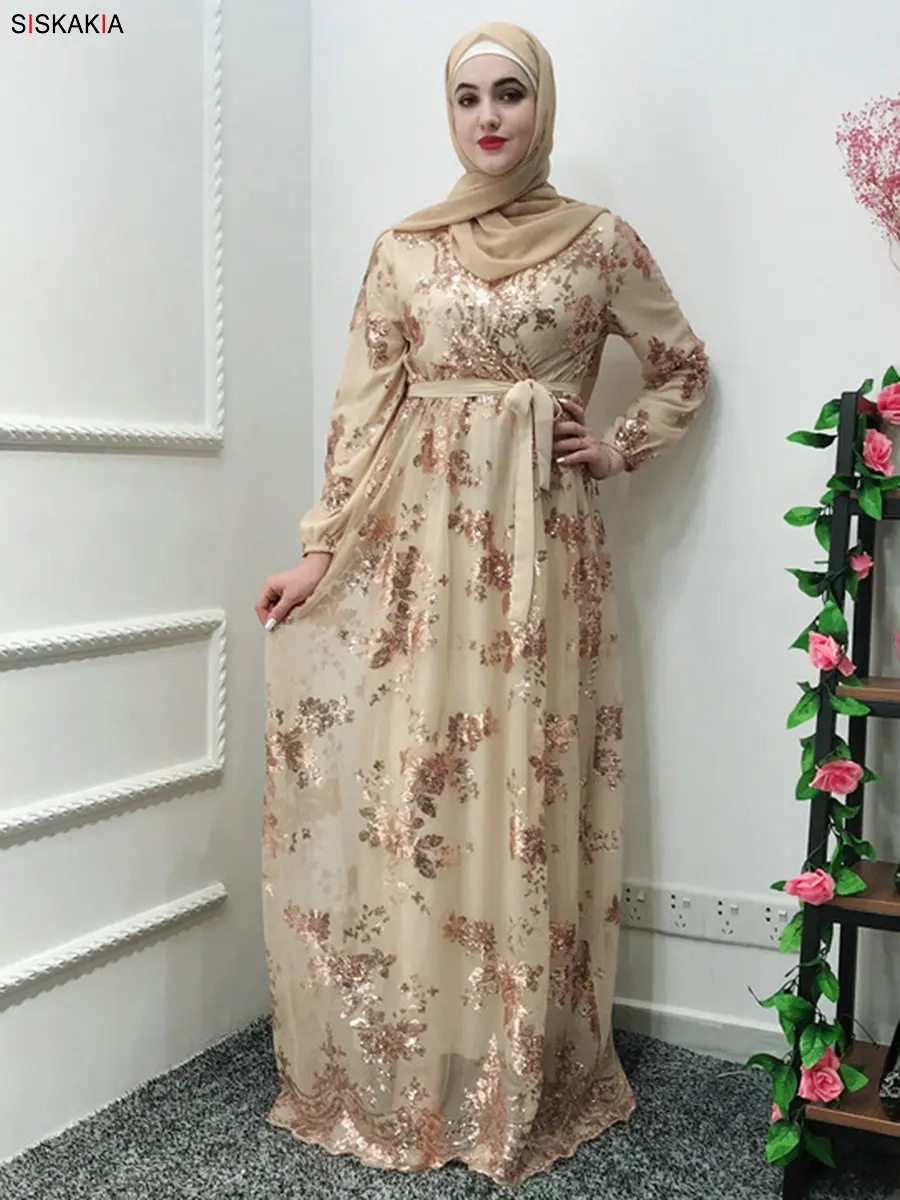 Модная мусульманская абайя платье металлический цвет высокого класса Кружева Горячая печать Дубай халат арабский ислам элегантное вечернее платье осень