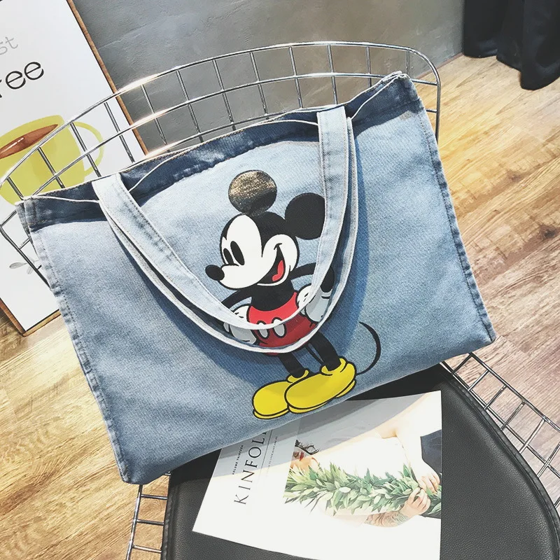 Сумка шоппер женская с мультяшным изображением Микки Мауса|Сумки-кроссбоди| |