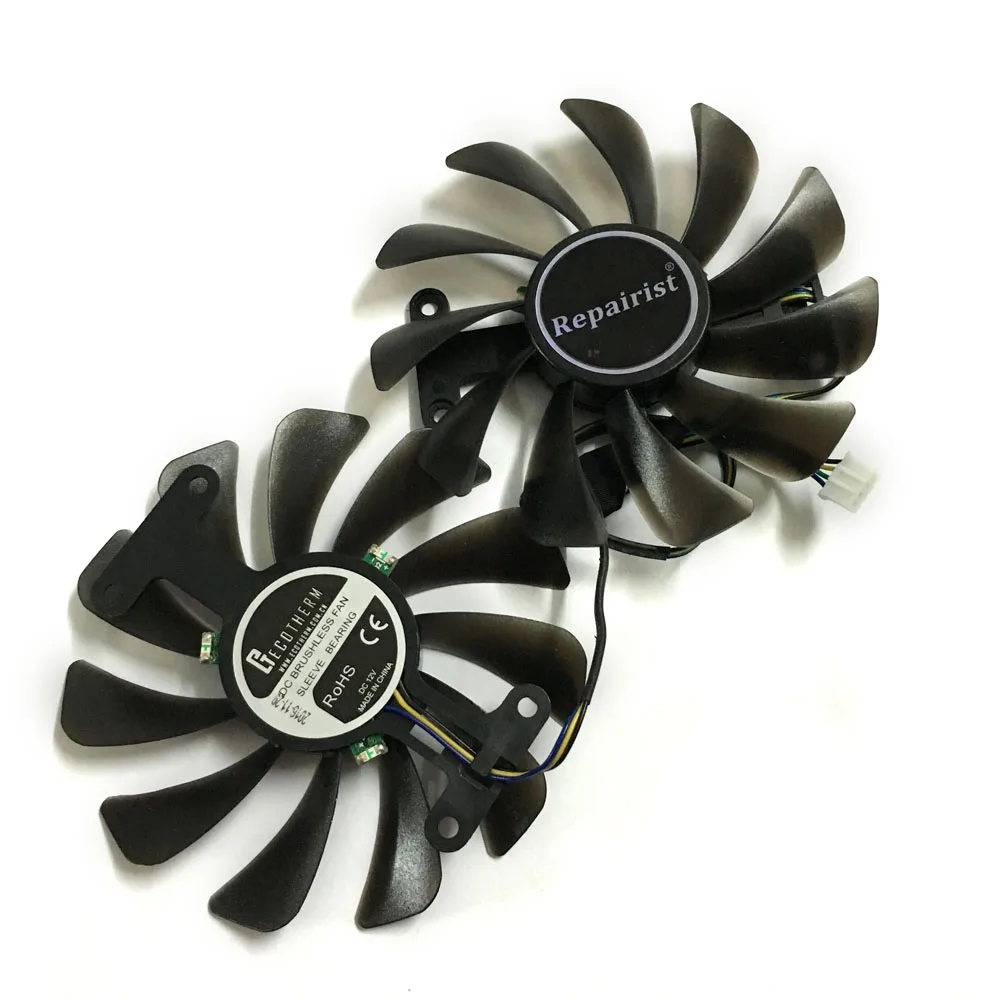 2 шт./компл. GTX1070 GPU радиатор видеокарты вентилятор для ZOTAC GeForce GTX 1070 AMP Edition Графика
