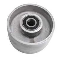 bqlzr silver aluminum 125mm dia belt grinder tracking wheel for belt sander