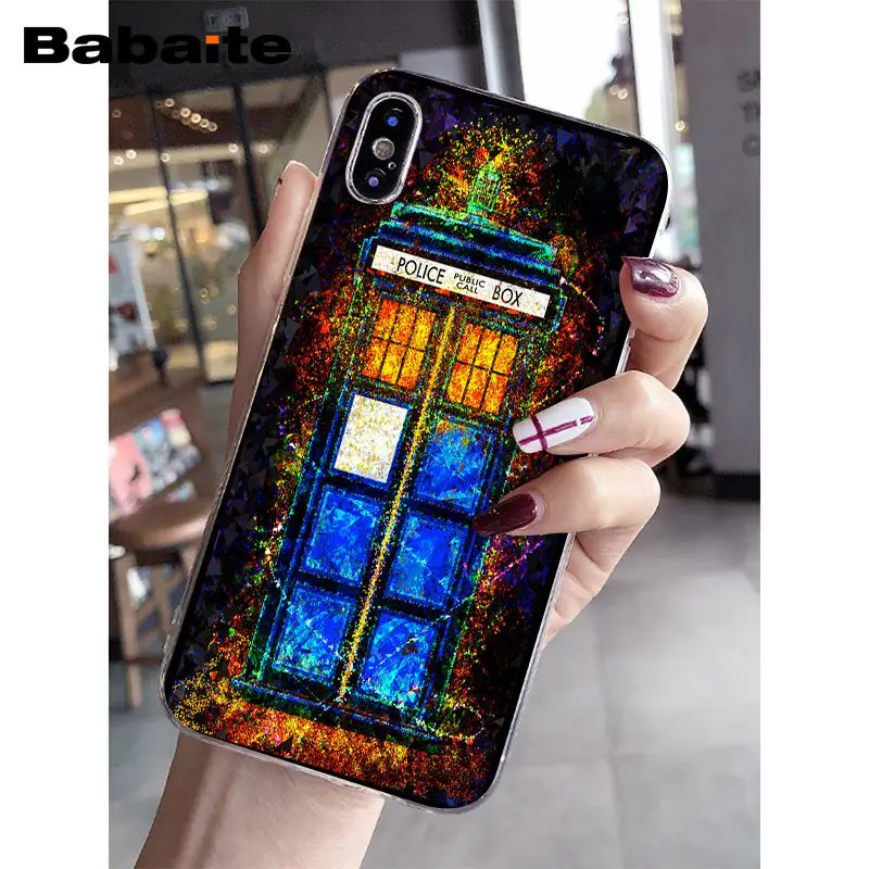 Babaite Tardis Box Доктор Кто ТВ мягкий силиконовый прозрачный чехол для телефона для iPhone 8 7 6 6S Plus 5 5S SE XR X XS MAX Coque Shell
