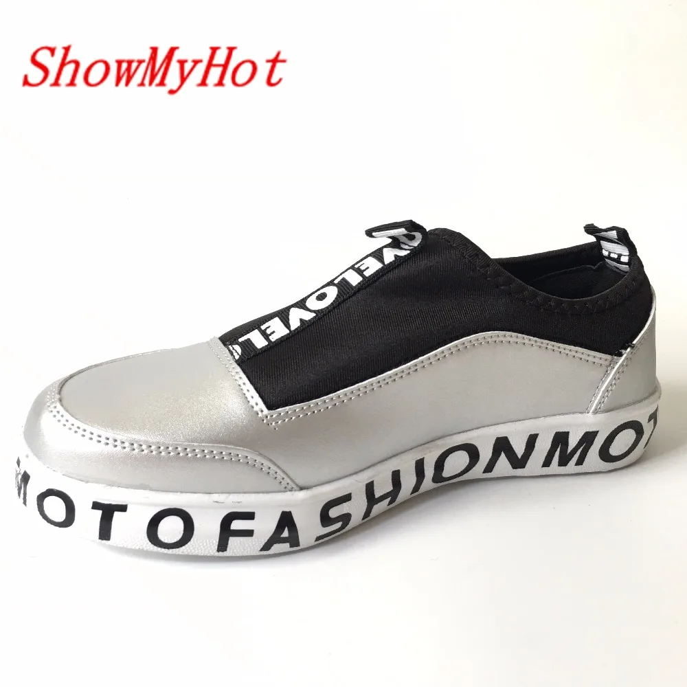 ShowMyHot повседневная обувь модная мужская красная роскошные брендовые черные