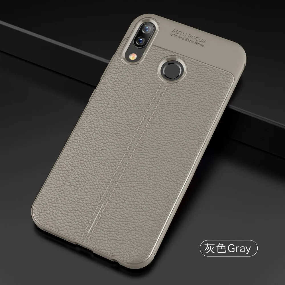 Чехол для Lenovo Z5 противоударный Гибридный бронированный кожаный текстурный