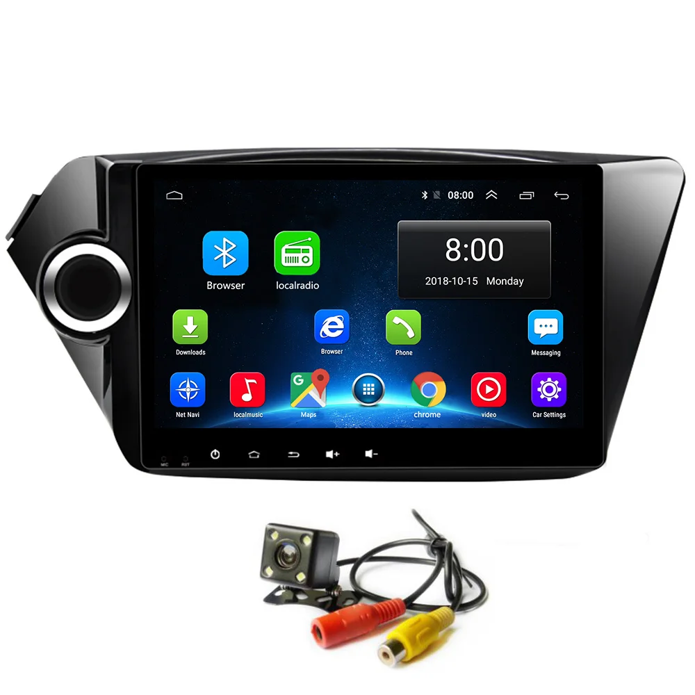 Android 8 1 автомобильный проигрыватель с радио и GPS навигация для Kia K2 Рио 2010 2015