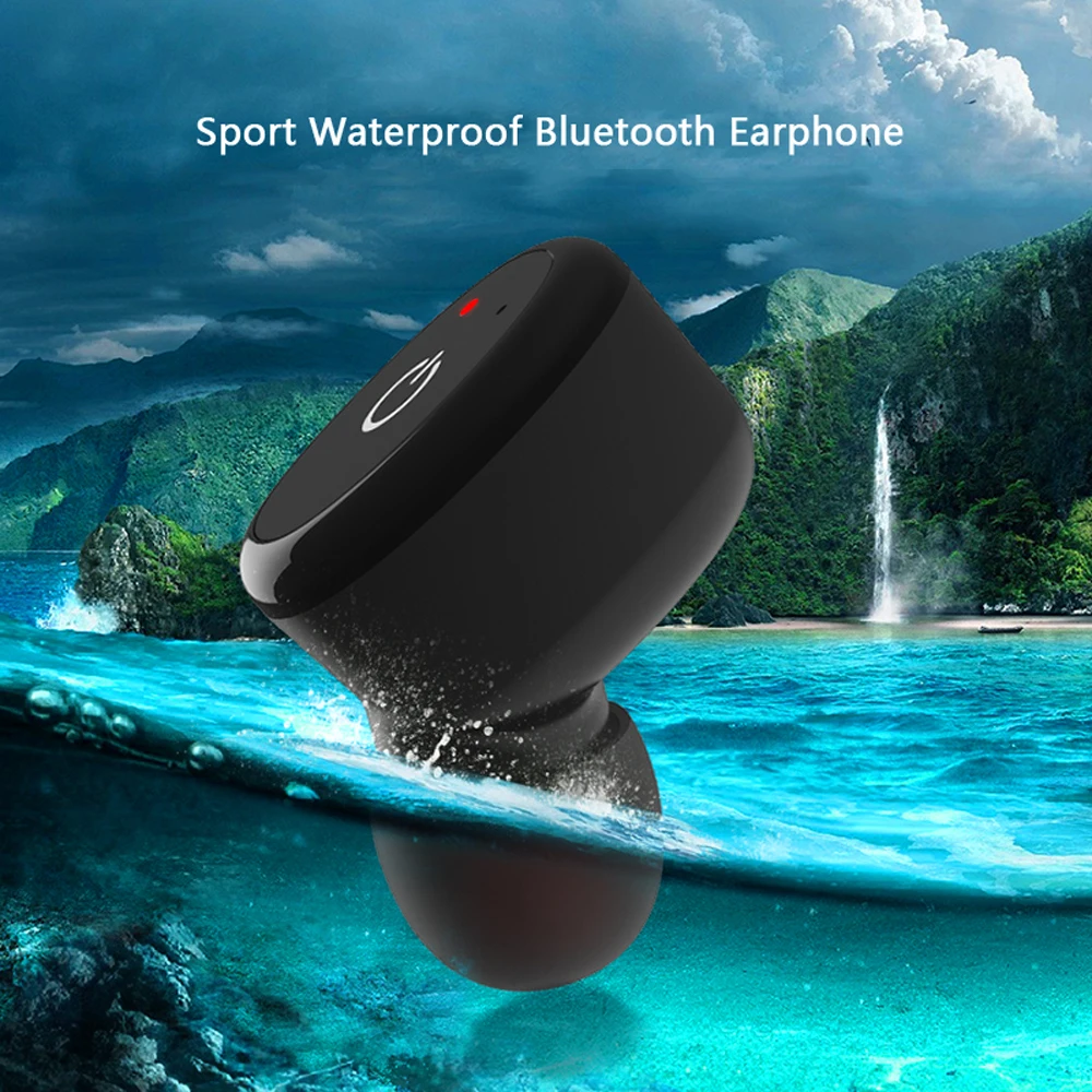 IPX8 Водонепроницаемый Bluetooth наушники мини V4.1 Беспроводной гарнитуры громкой