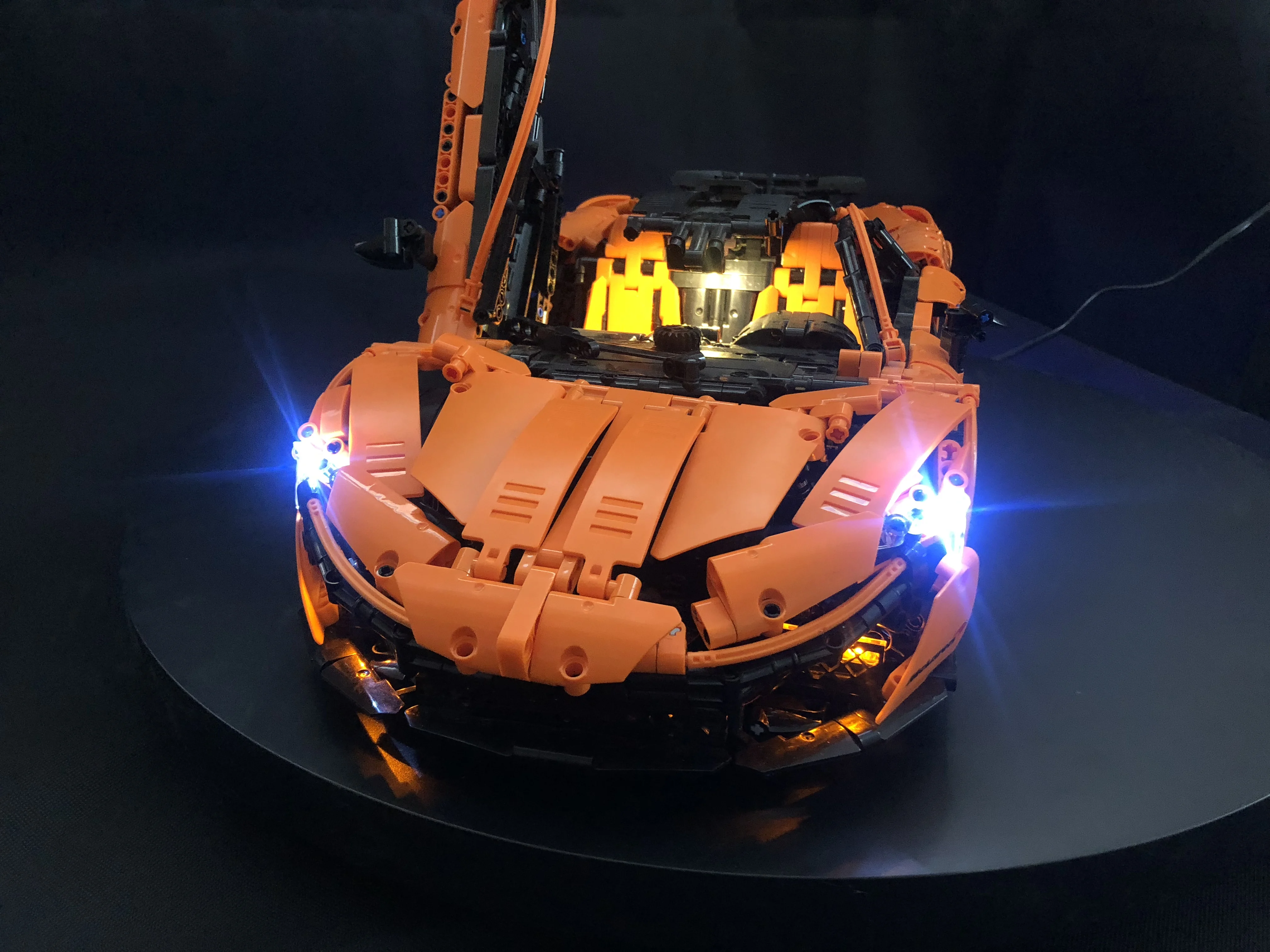 McLaren P1 hypercar 1:8 MOC набор сделай сам со светодиодной подсветкой совместимый с Iegoset 16915