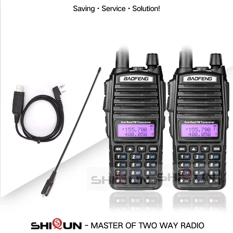Add 771-Cable 2 шт. UV-82 8 Вт портативная рация 10 км Baofeng 8 Вт радио двойной VHF UHF портативная радиоантенна UV-82 Amador Walky Talky Baofeng UV 82 UV82 - Цвет: Add 771-Cable