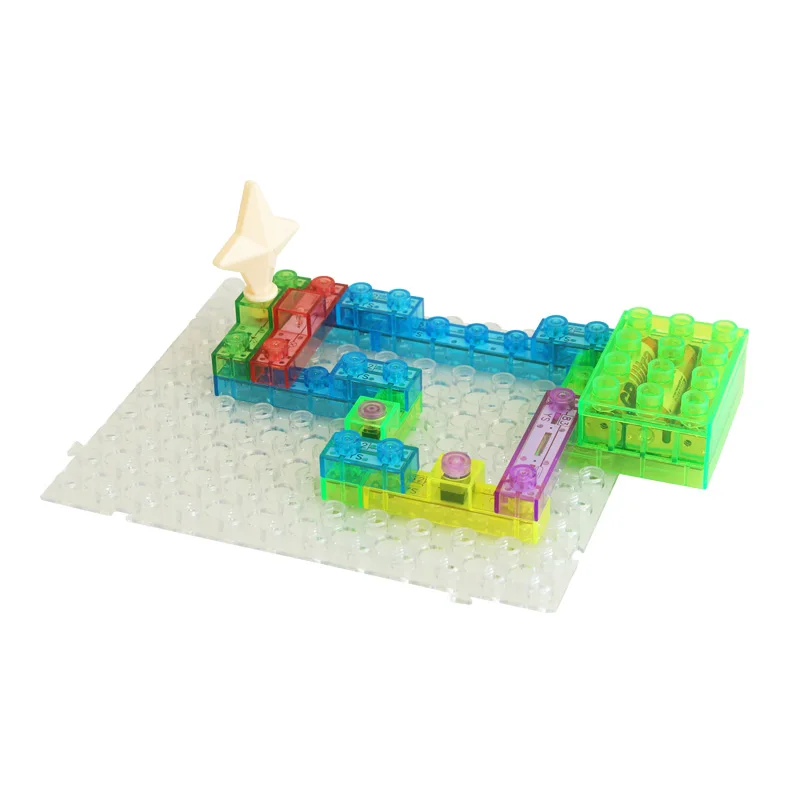 44 шт. Детский конструктор электронные схемы|building blocks|light bricktoys educational |