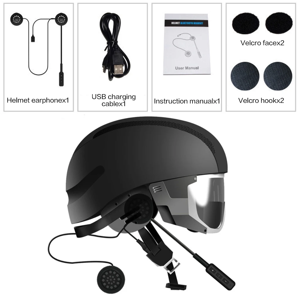 Bluetooth домофон для шлема анти-помех гарнитура для мотоциклетного шлема езда гарнитура MP3 MP4 смартфон