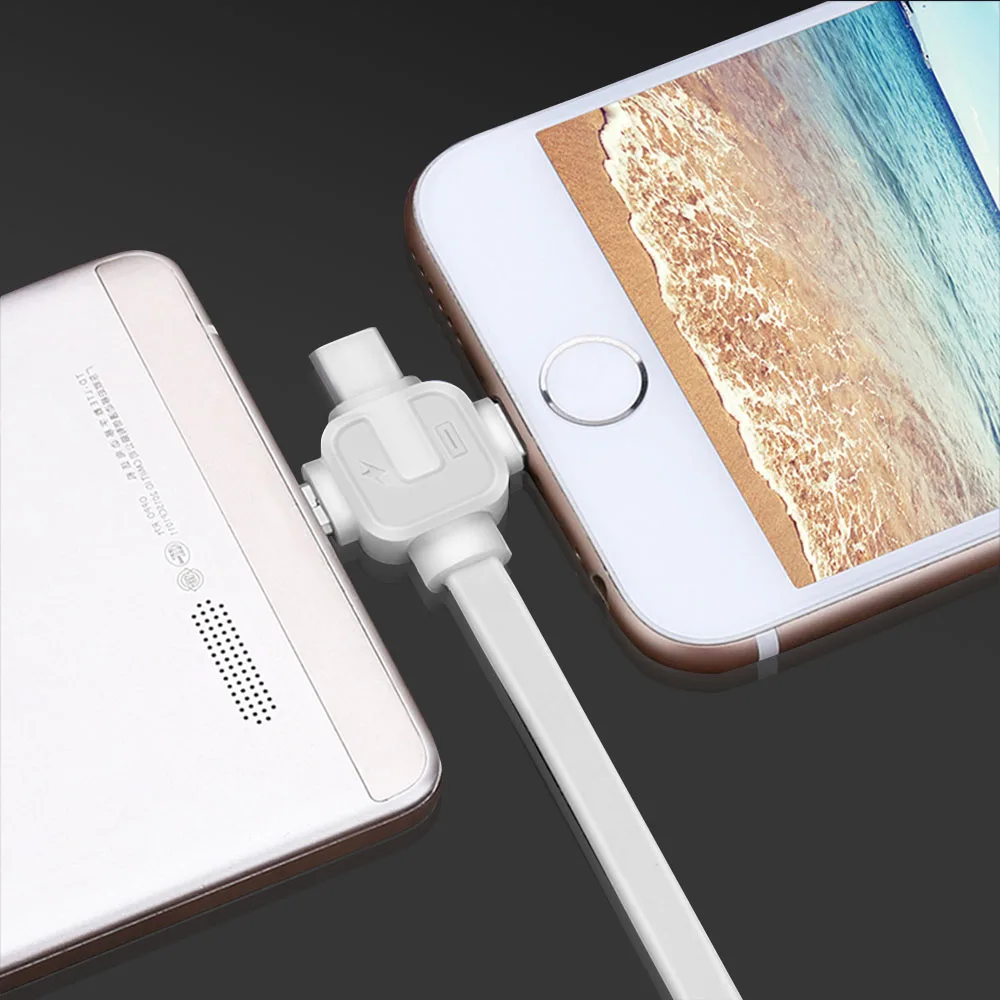 3 в 1 Micro usb type C кабель для зарядки iPhone 7 8 Plus X Xiaomi 6 быстрой синхронизации данных TPE