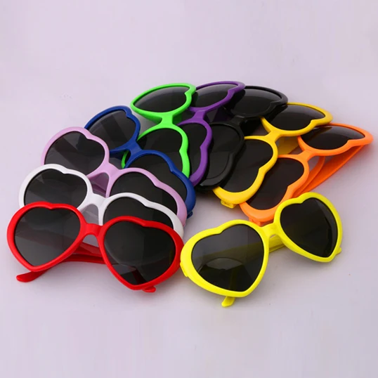 Очки солнцезащитные Детские в форме сердца UV400 N682|heart shaped glasses|oculos dede sol |