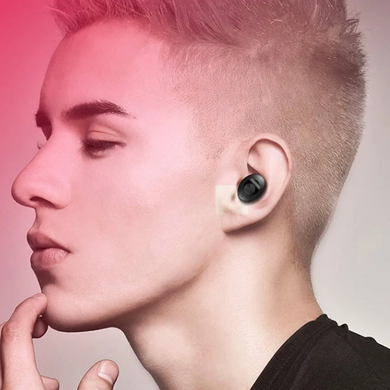 TWS беспроводные bluetooth наушники стерео HIFI Звук свободные руки с зарядным чехлом