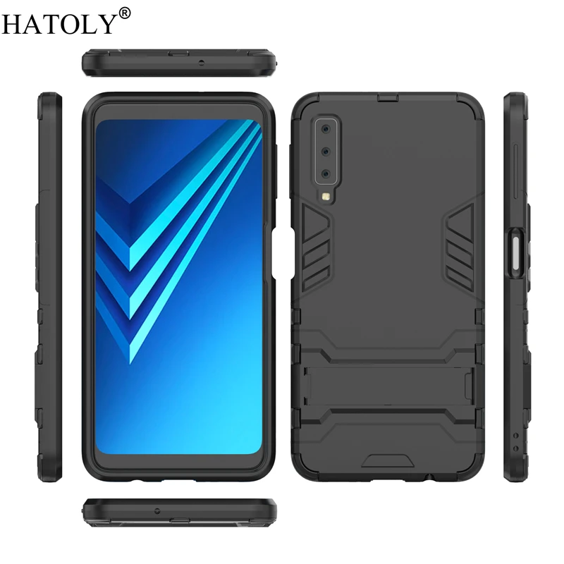 

For Cover Samsung Galaxy A7 2018 Case Rubber Robot Armor Hard Phone Case for Samsung Galaxy A7 2018 Cover for Samsung A7 2018