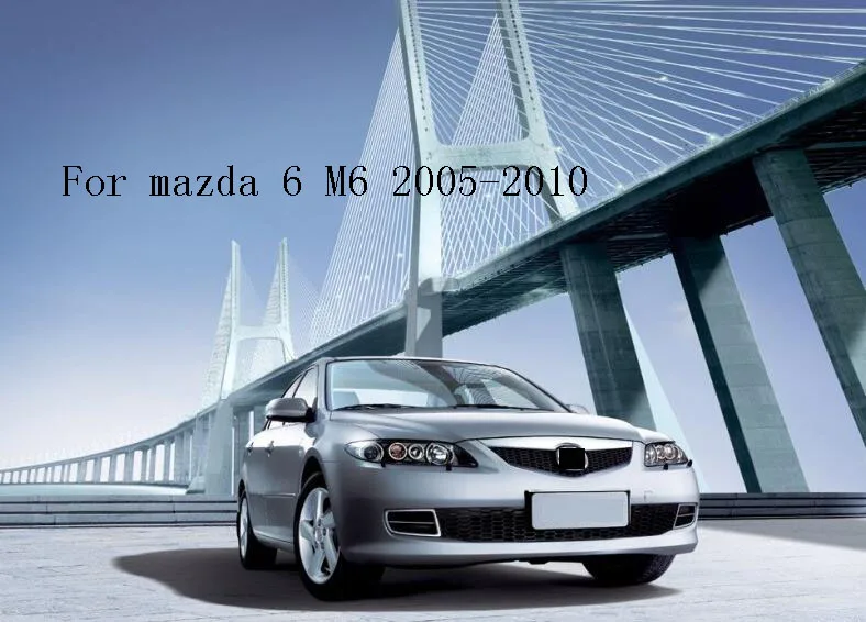 Передний бампер решетка вверх ABS хромированный для mazda 6 M6 2005-2010