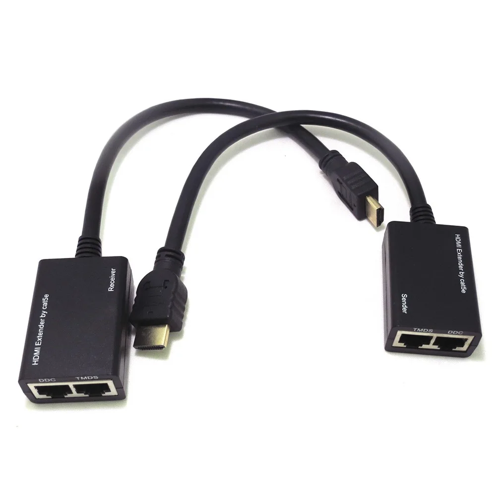 MEMTEQ HDMI Сетевой удлинитель конвертер м до 30 HD 1080 P по RJ45 CAT5e CAT6 кабель UTP LAN ethernet